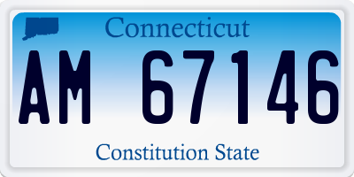 CT license plate AM67146