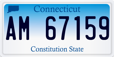CT license plate AM67159