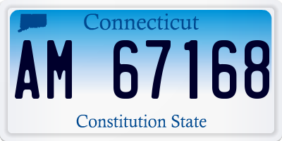 CT license plate AM67168