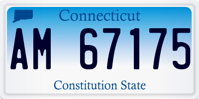 CT license plate AM67175