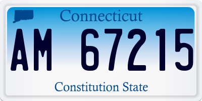 CT license plate AM67215