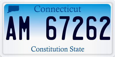 CT license plate AM67262