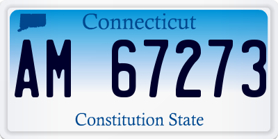 CT license plate AM67273