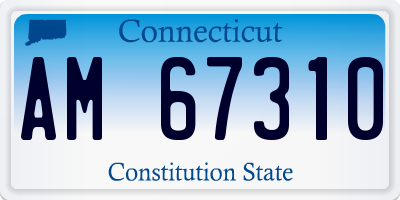 CT license plate AM67310