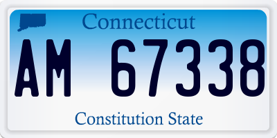 CT license plate AM67338