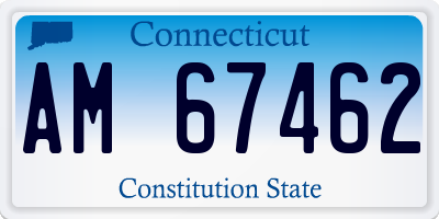 CT license plate AM67462