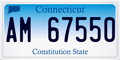 CT license plate AM67550
