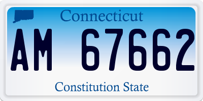 CT license plate AM67662