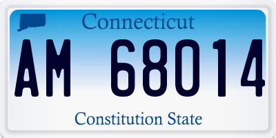 CT license plate AM68014