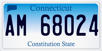 CT license plate AM68024