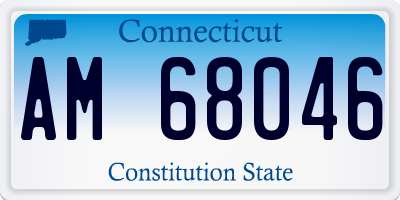 CT license plate AM68046