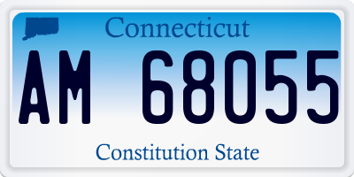 CT license plate AM68055