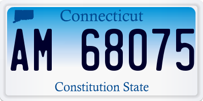 CT license plate AM68075