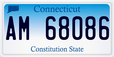 CT license plate AM68086