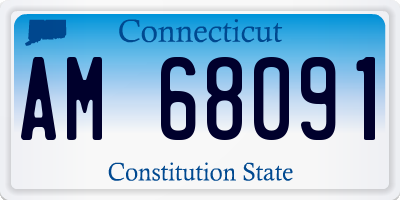 CT license plate AM68091