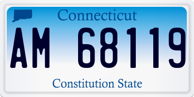 CT license plate AM68119