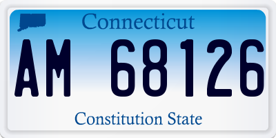 CT license plate AM68126