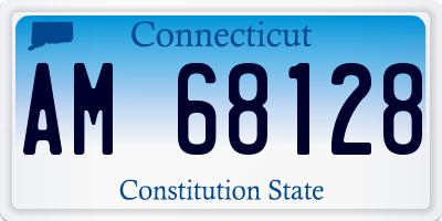 CT license plate AM68128