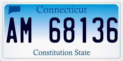 CT license plate AM68136
