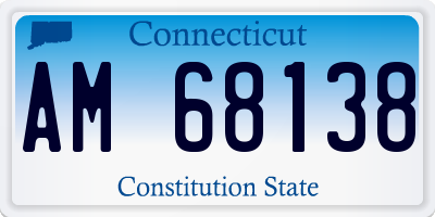CT license plate AM68138
