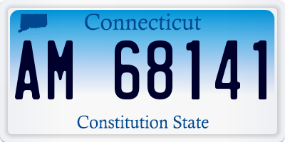 CT license plate AM68141