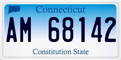 CT license plate AM68142