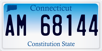 CT license plate AM68144