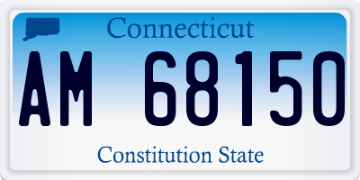 CT license plate AM68150
