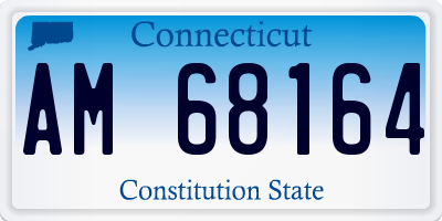 CT license plate AM68164