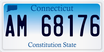 CT license plate AM68176