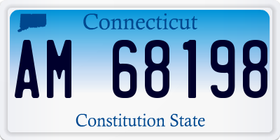 CT license plate AM68198