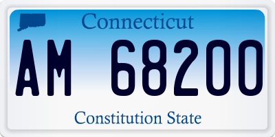 CT license plate AM68200