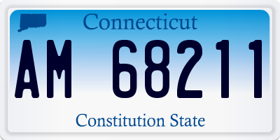 CT license plate AM68211
