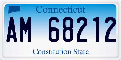 CT license plate AM68212
