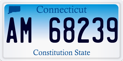 CT license plate AM68239