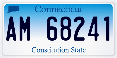 CT license plate AM68241