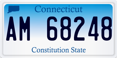 CT license plate AM68248