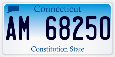 CT license plate AM68250