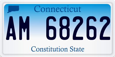 CT license plate AM68262