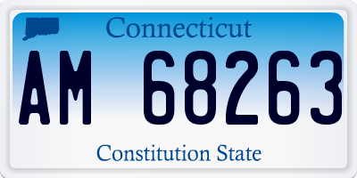 CT license plate AM68263