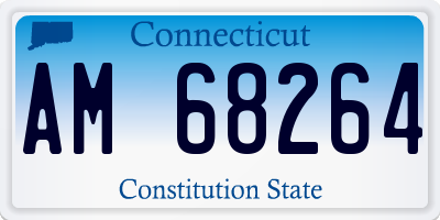 CT license plate AM68264
