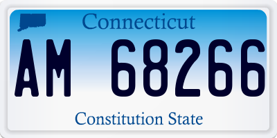 CT license plate AM68266