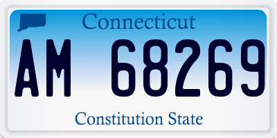 CT license plate AM68269