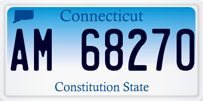 CT license plate AM68270
