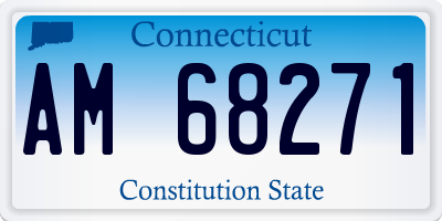 CT license plate AM68271