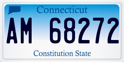 CT license plate AM68272