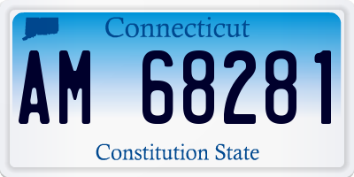 CT license plate AM68281