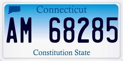 CT license plate AM68285