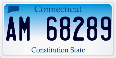 CT license plate AM68289