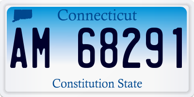 CT license plate AM68291